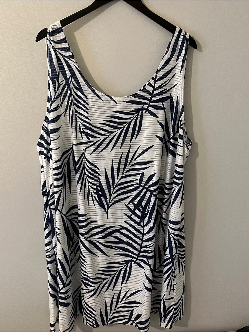 Women’s Lightweight Palm Print Cover Up Dress